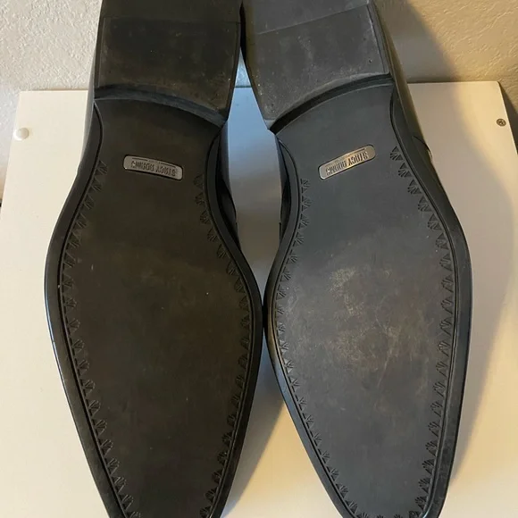 Stacy Adams, Mens Black Pierce Moe Toe Slip On Penny Loafer, Size 14M Excellent - Picture 9 of 11